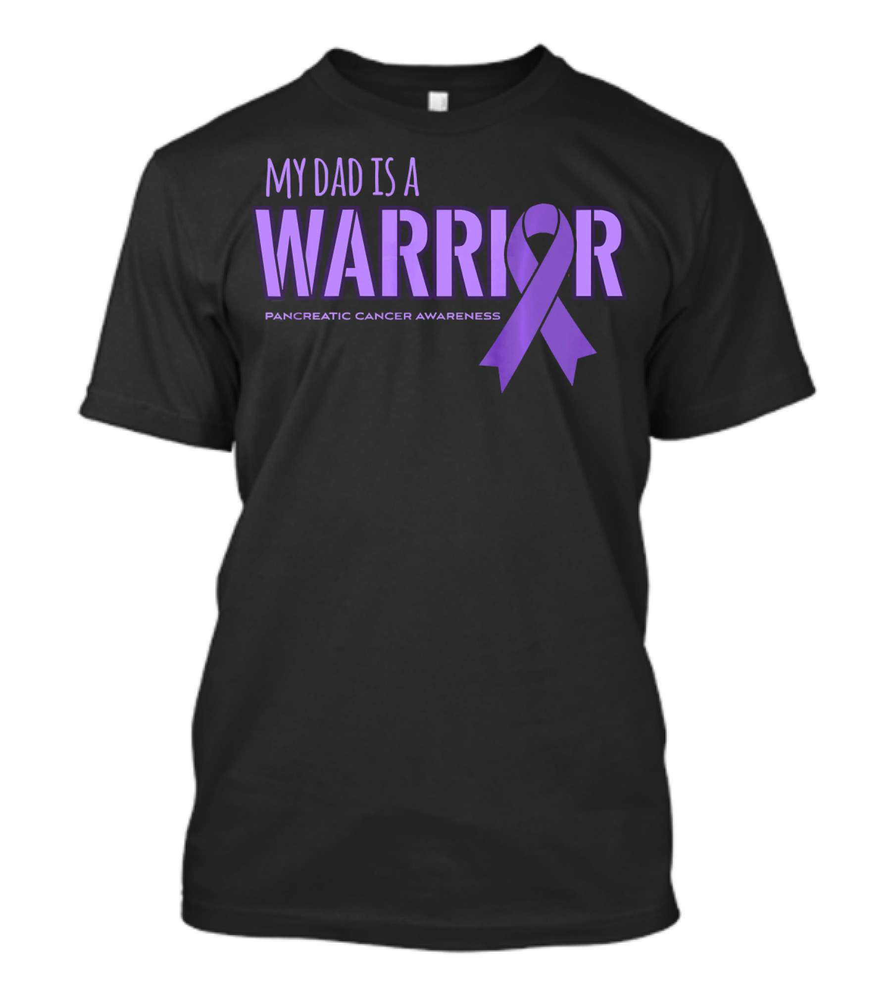 My Dad Is A Warrior Pancreatic Cancer Awareness T-Shirt