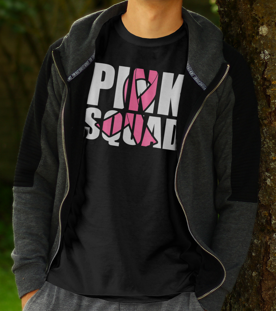 PINK SQUAD Breast Cancer Awareness T-Shirt