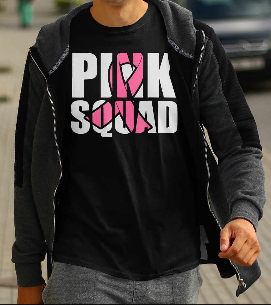 PINK SQUAD Breast Cancer Awareness T-Shirt