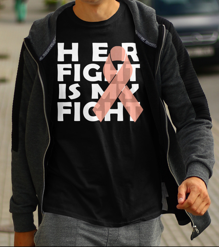 Her Fight Is My Fight Endometrial Cancer T-Shirt