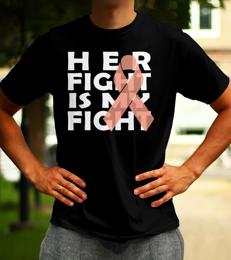 Her Fight Is My Fight Endometrial Cancer T-Shirt