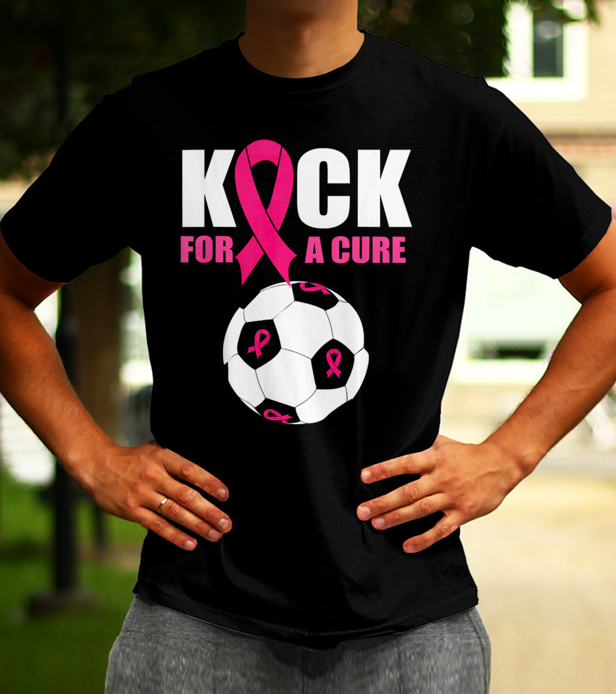 Kick For A Cure Soccer Ball Pink T-Shirt