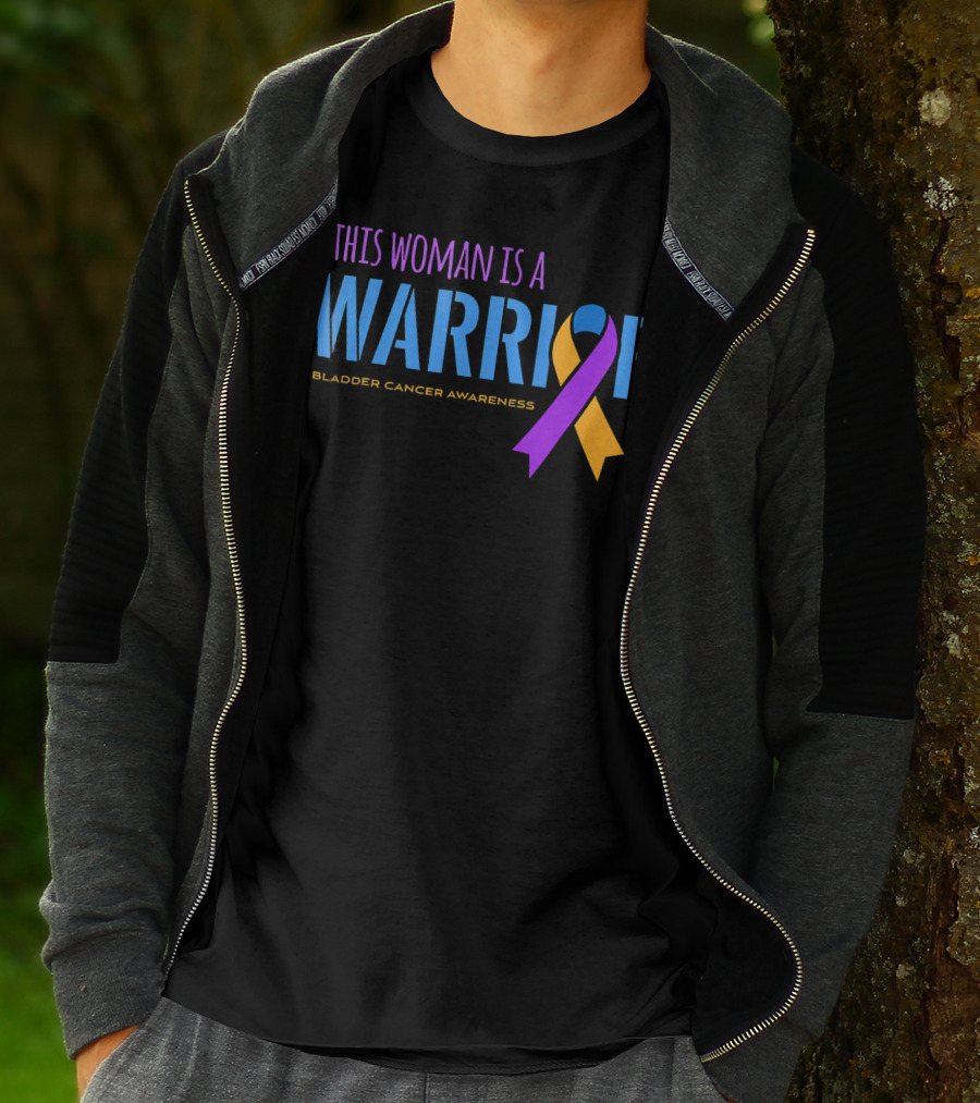 This Woman Is A Warrior Bladder Cancer Awareness T-Shirt