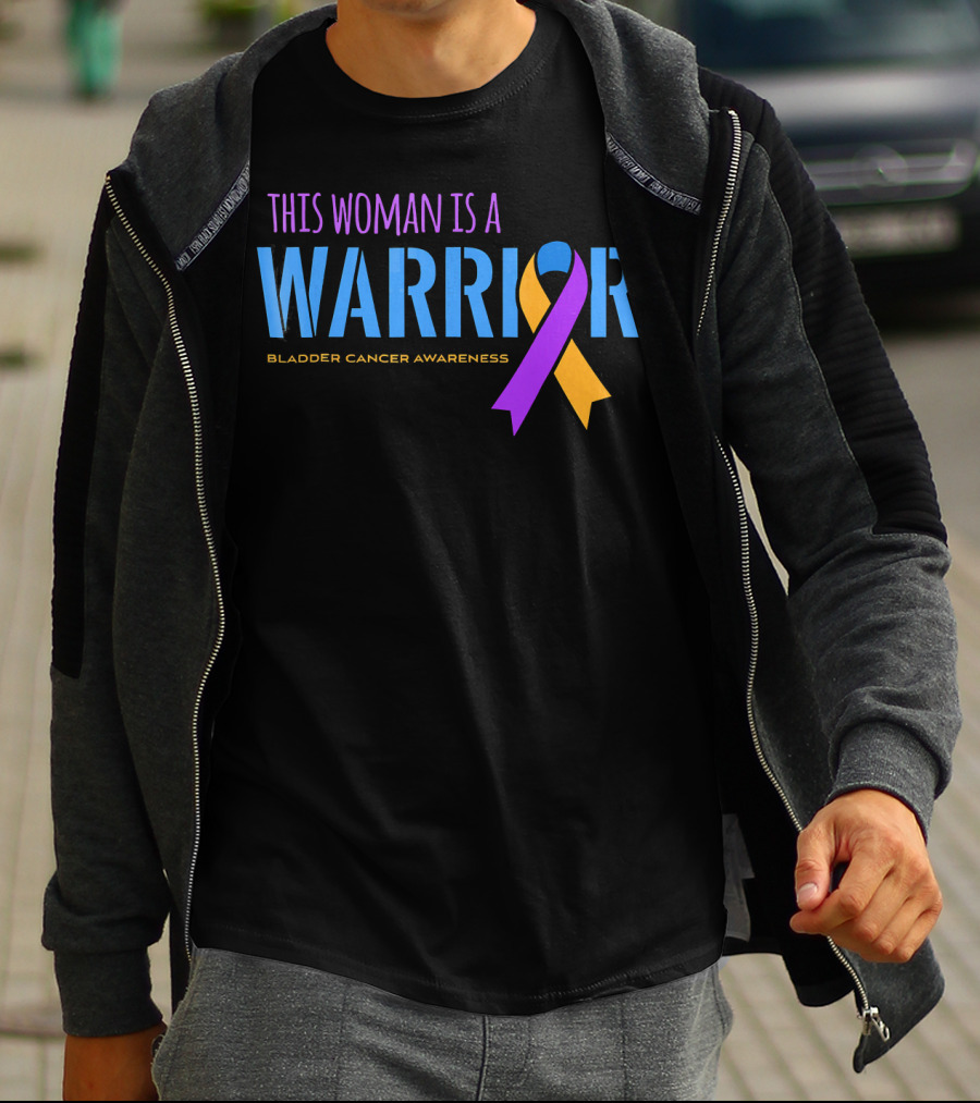 This Woman Is A Warrior Bladder Cancer Awareness T-Shirt