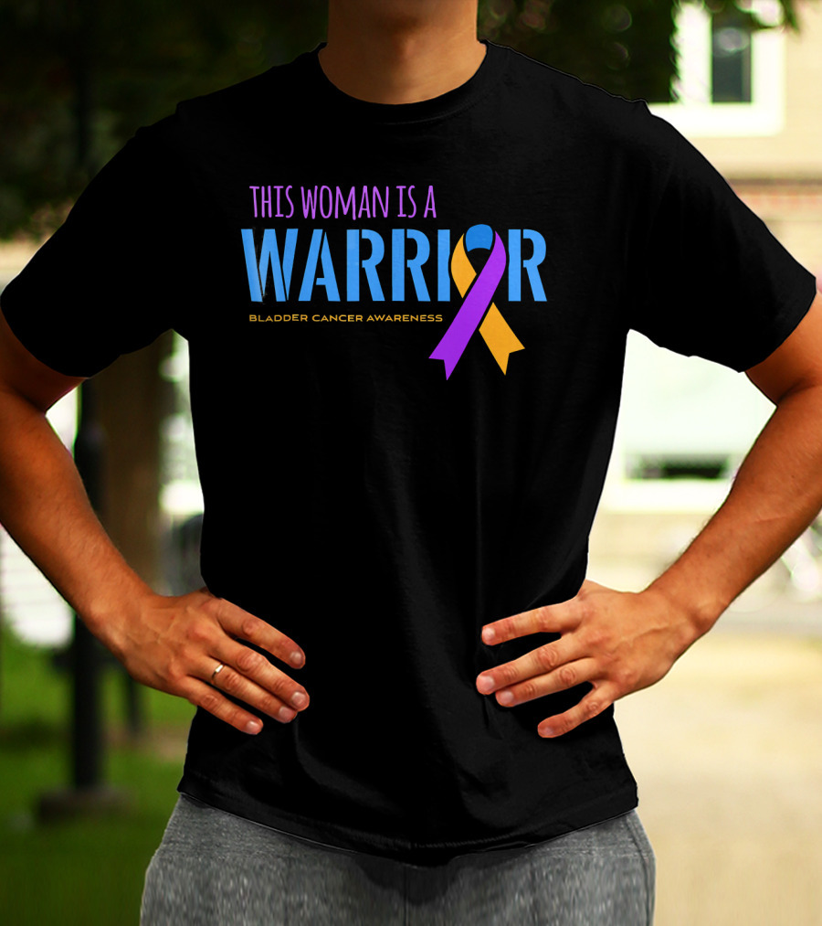 This Woman Is A Warrior Bladder Cancer Awareness T-Shirt
