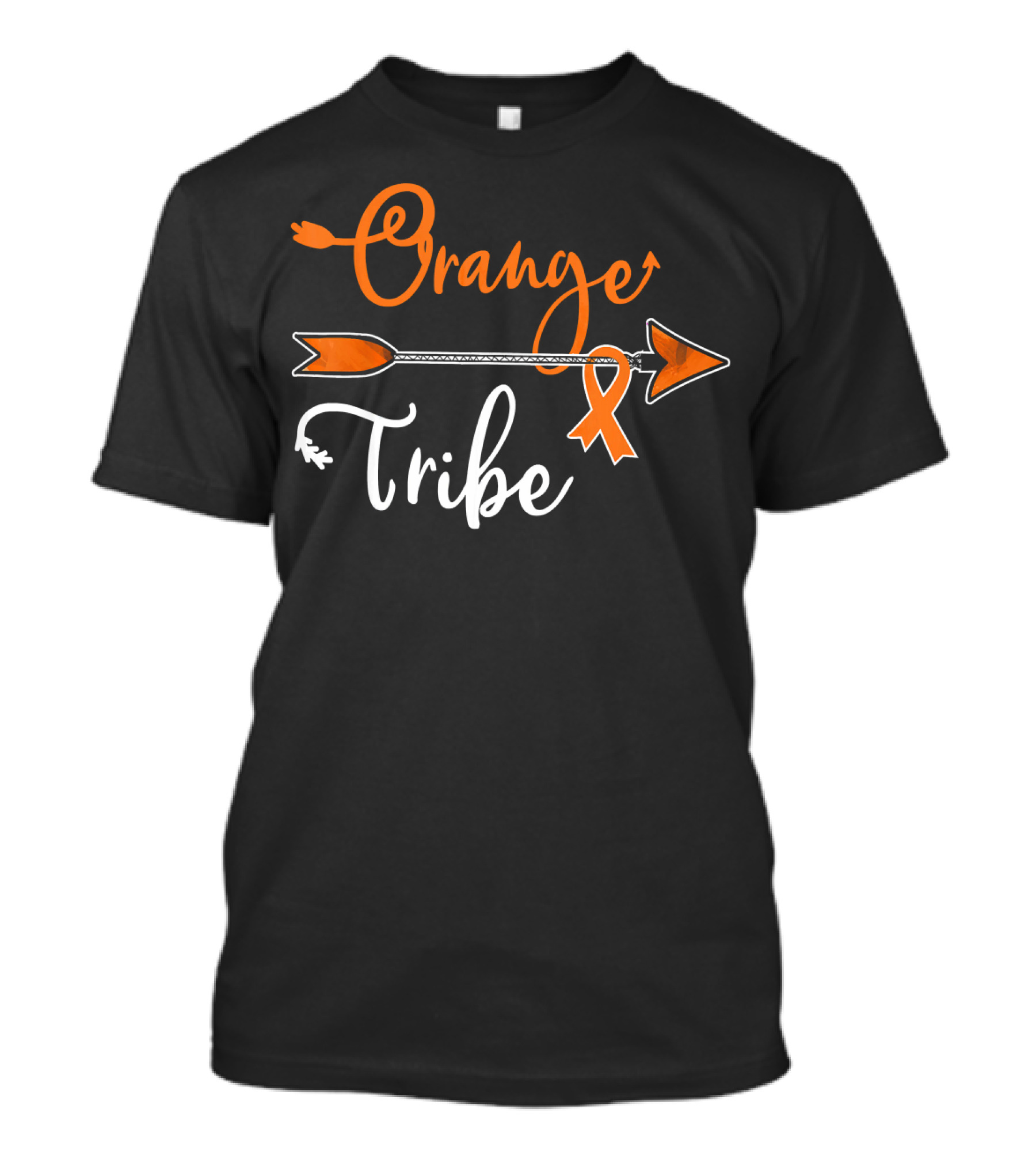 Orange Tribe Kidney Leukemia Cancer Awareness T-Shirt