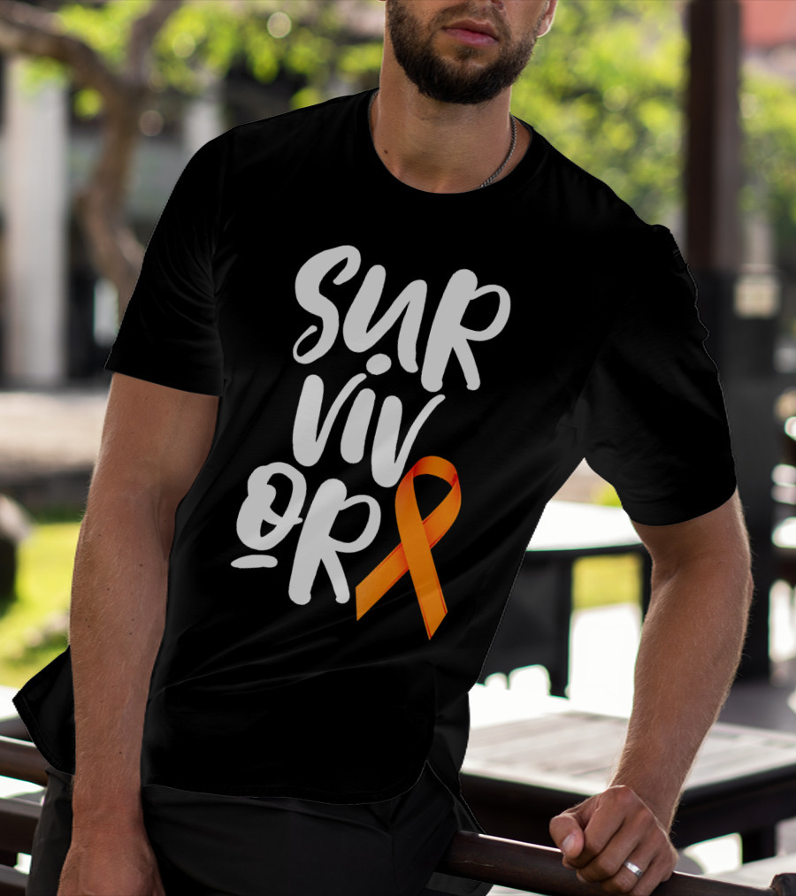 Leukemia Cancer Survivor Orange T-Shirt