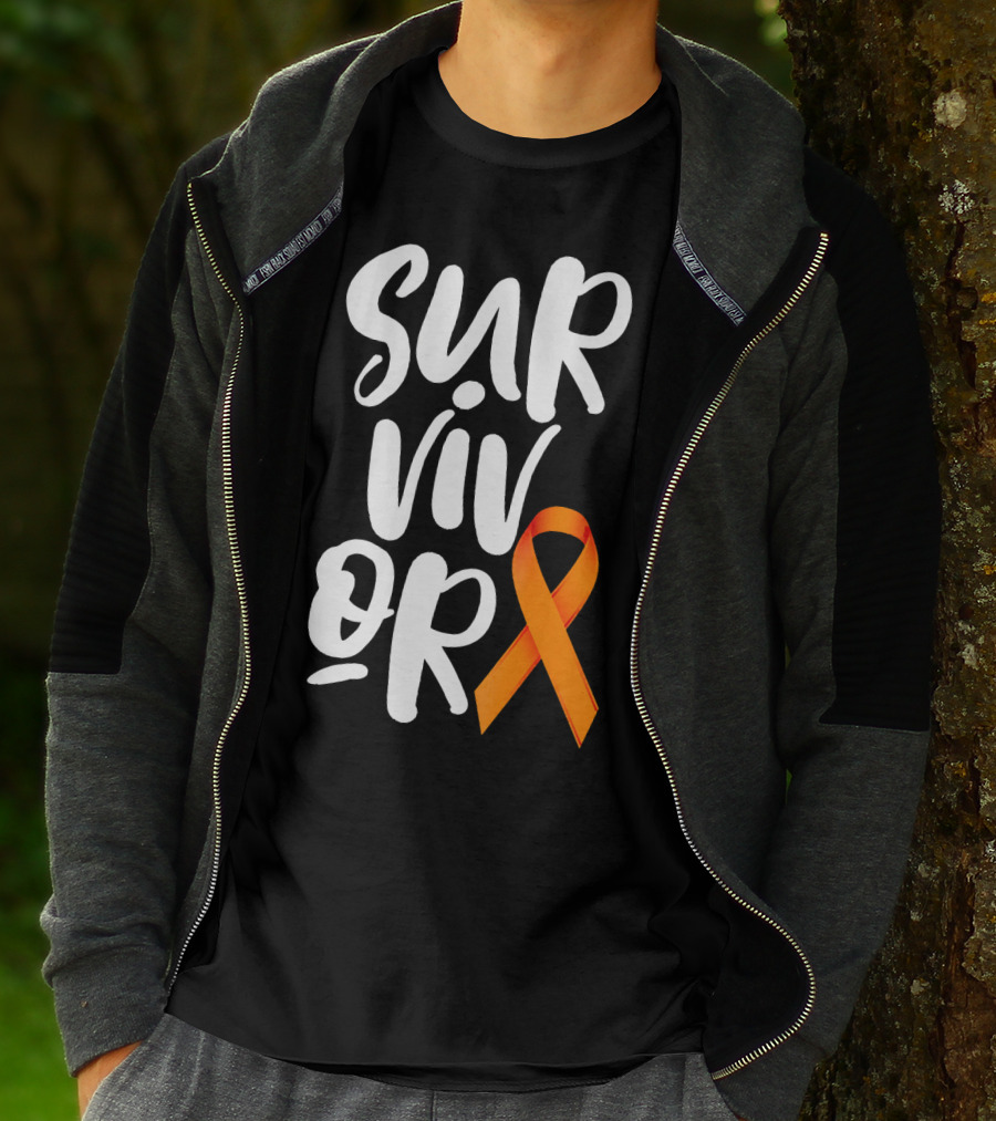 Leukemia Cancer Survivor Orange T-Shirt