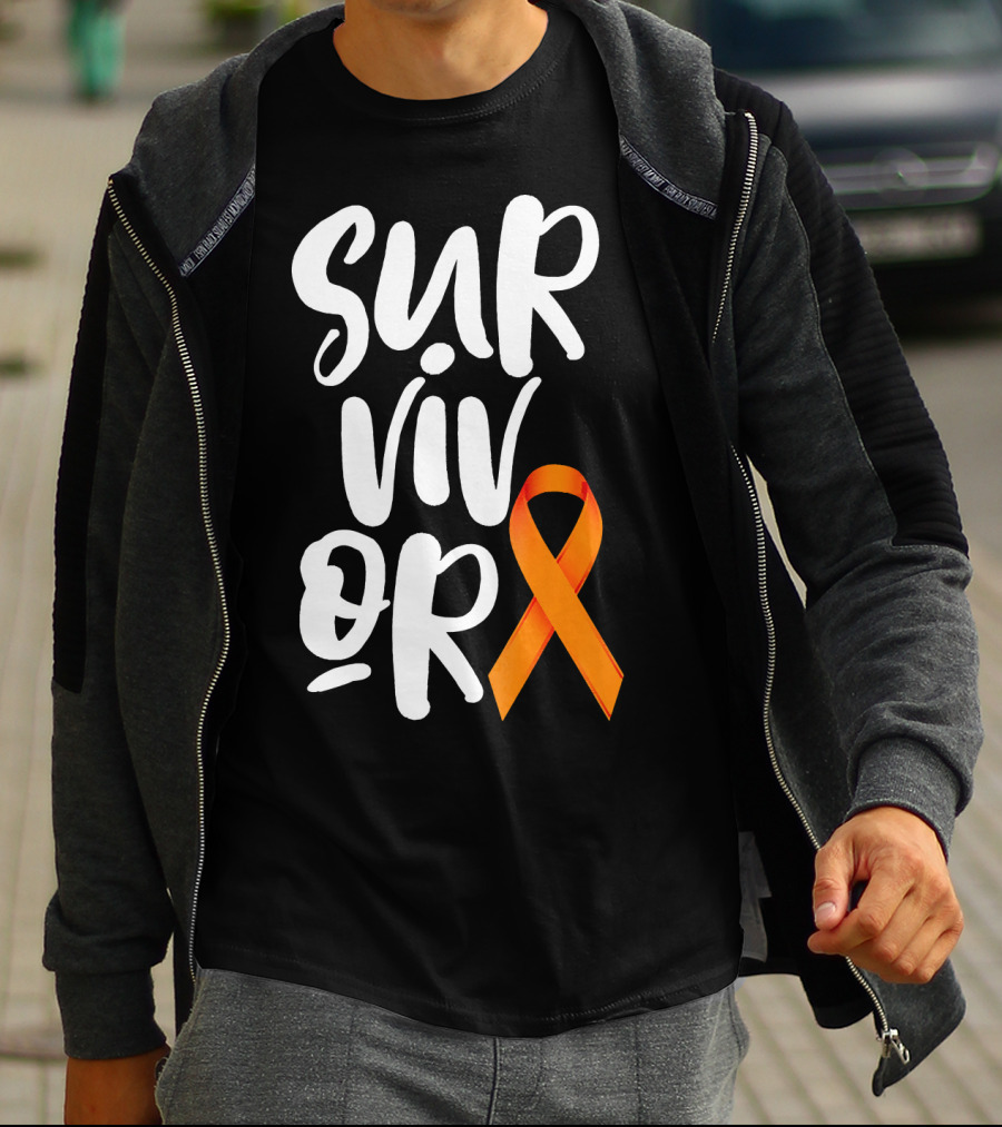 Leukemia Cancer Survivor Orange T-Shirt