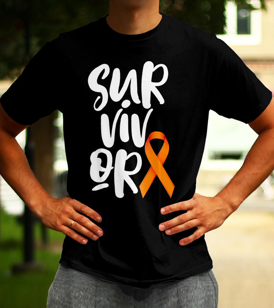 Leukemia Cancer Survivor Orange T-Shirt