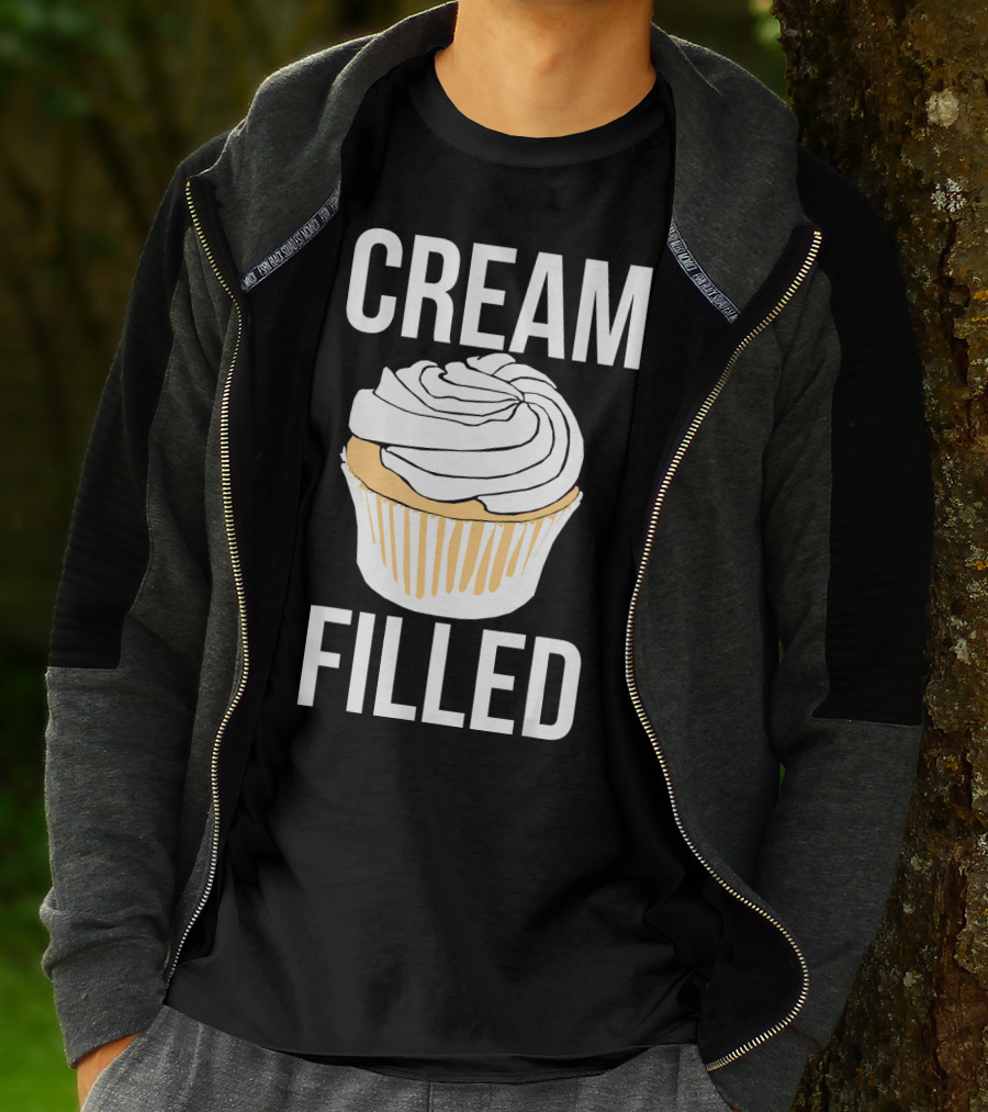 Cream Filled Funny Cupcake Crude T-Shirt