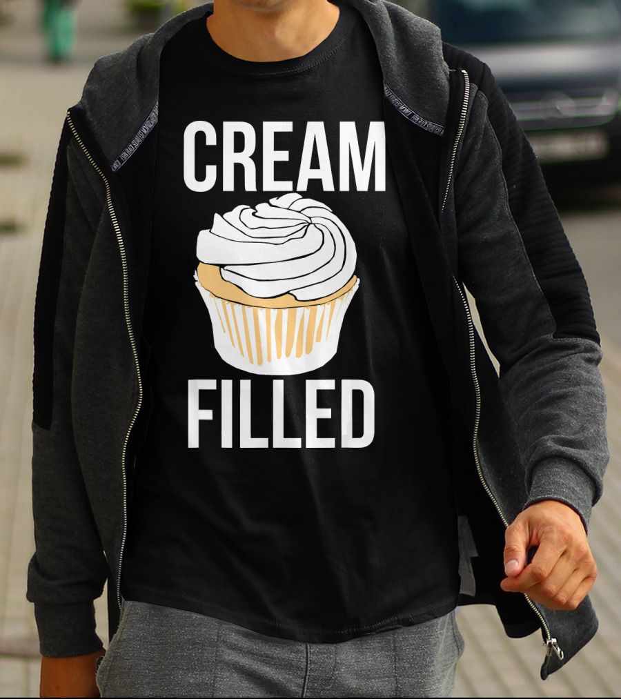 Cream Filled Funny Cupcake Crude T-Shirt