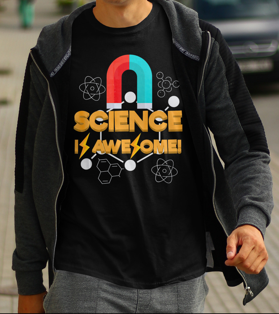 Science Is Awesome Magnet Chemistry Atomic Symbols T-Shirt