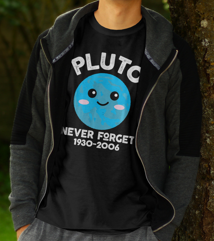 Pluto Never Forget 1930-2006 Kawaii Planet T-Shirt