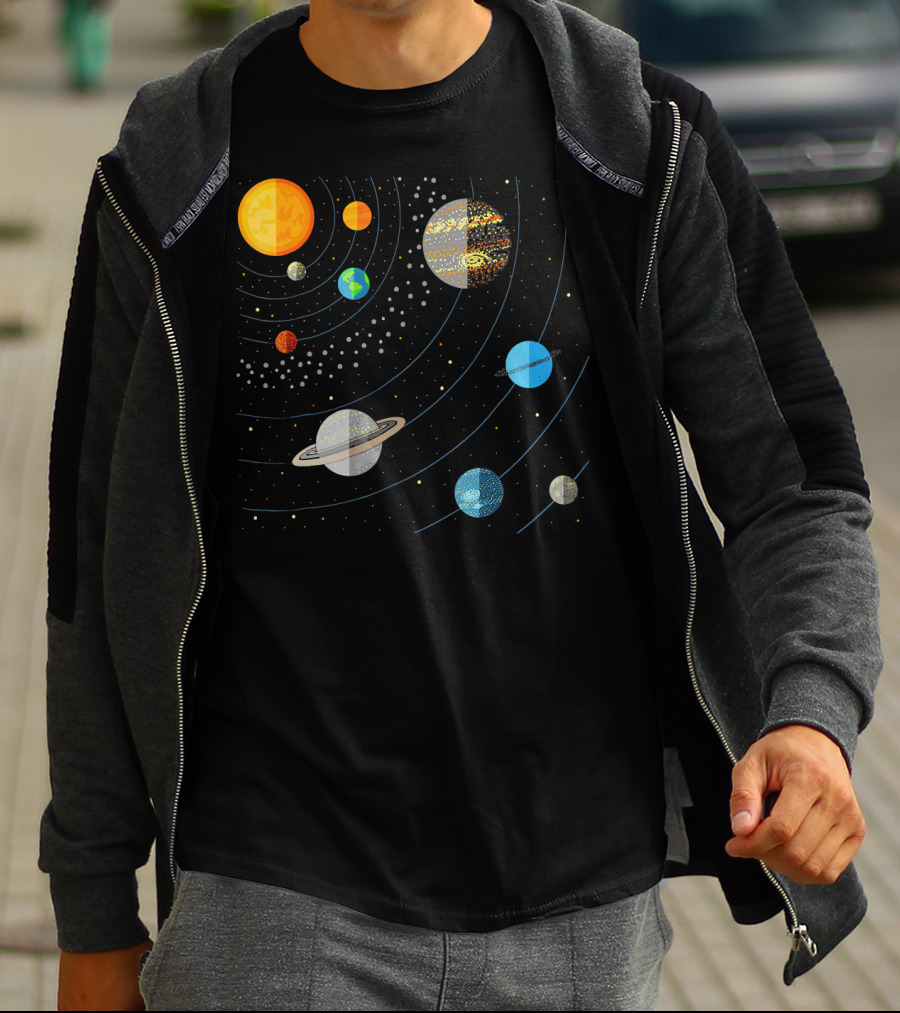 Our Solar System Science Education Planets And Orbits T-Shirt