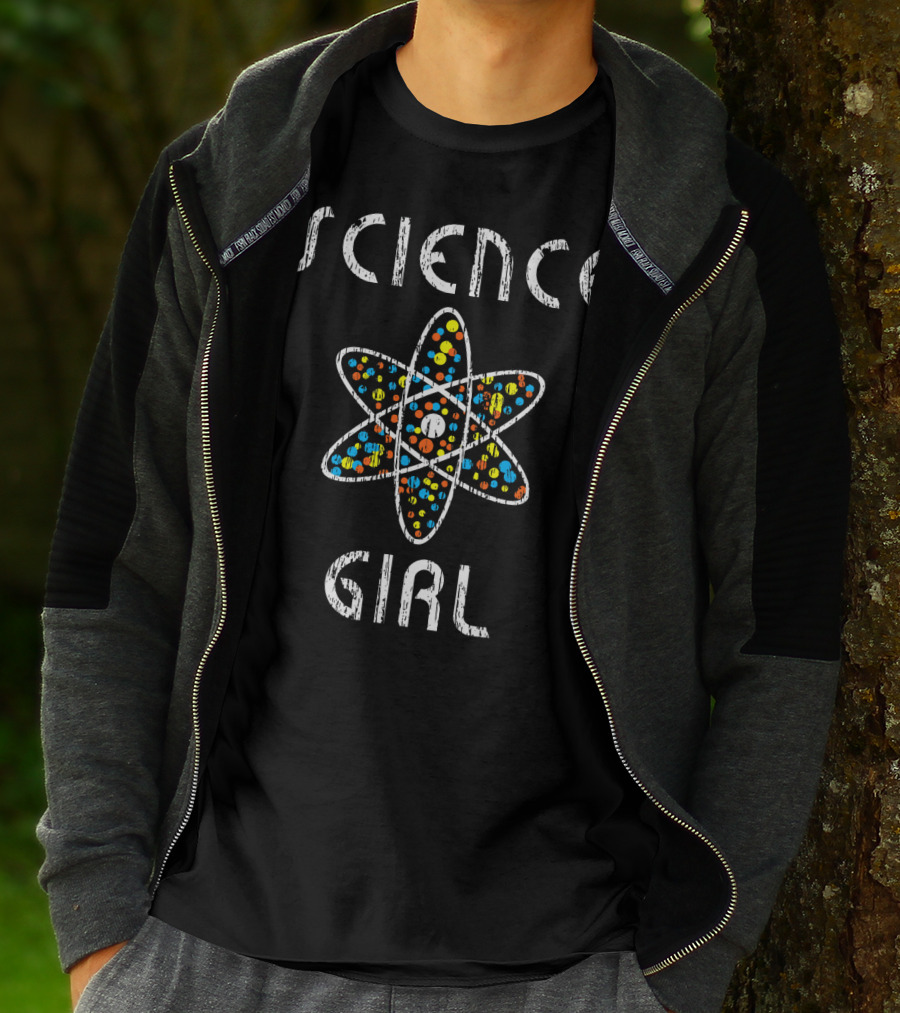 Science Girl Atom Physics Chemists T-Shirt