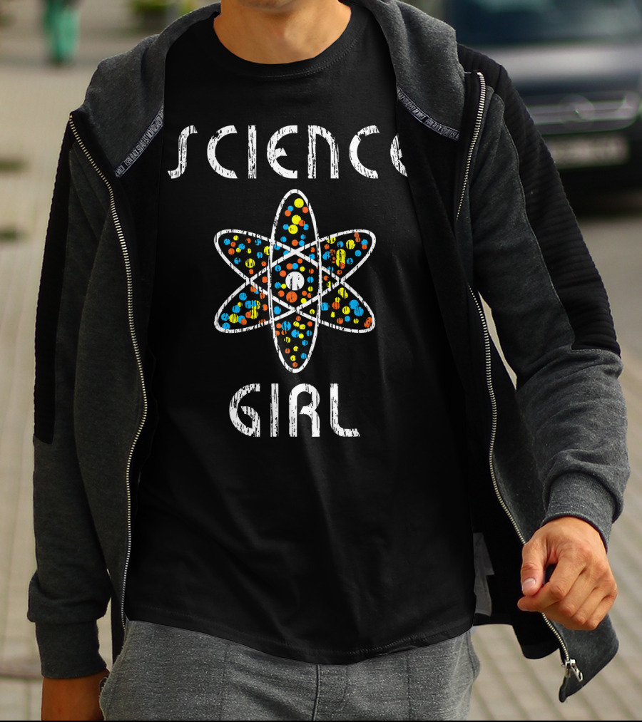Science Girl Atom Physics Chemists T-Shirt