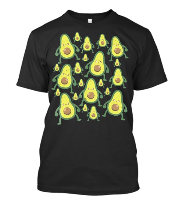 Holy Guac Avocados Funny Cartoon Characters T-Shirt