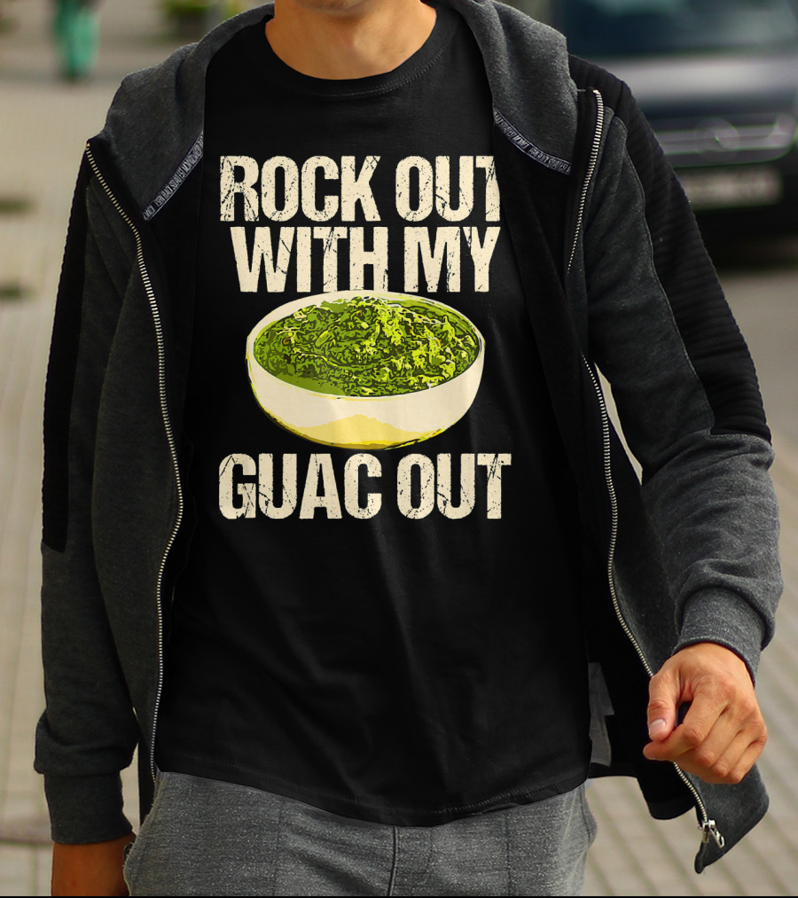 Rock Out With My Guac Out Guacamole Dipp Bowl T-Shirt