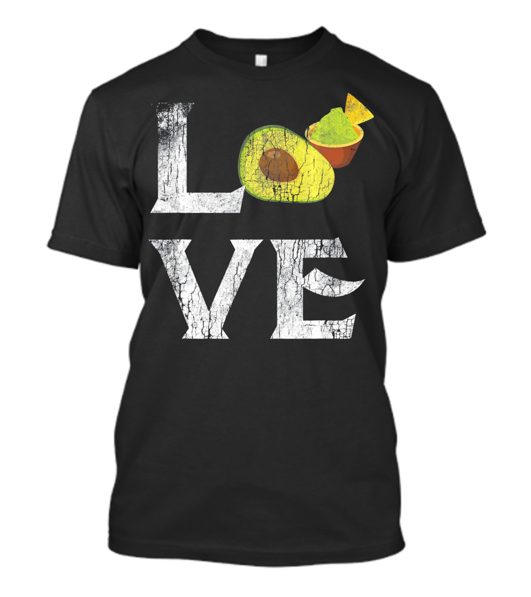 Love Mexican Guacamole Avocado Vegan Tex-Mex Passion T-Shirt