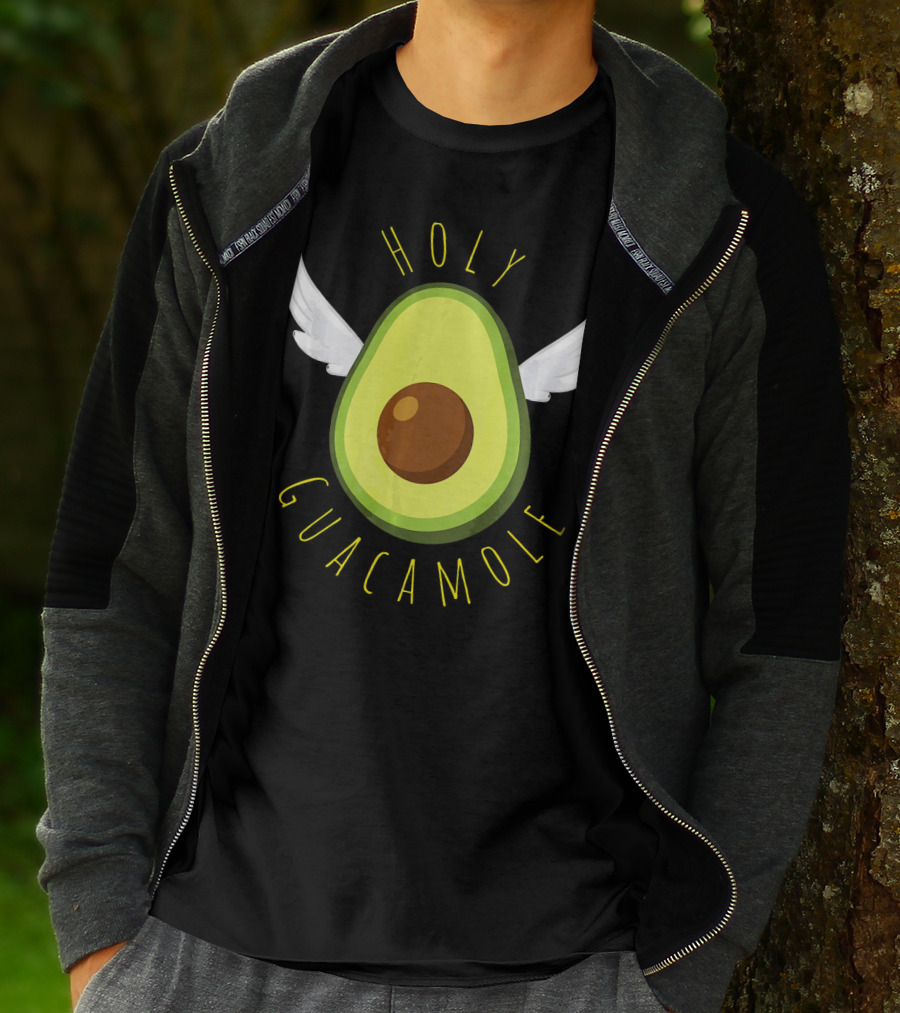Holy Guacamole Avocado Angel Wings T-Shirt