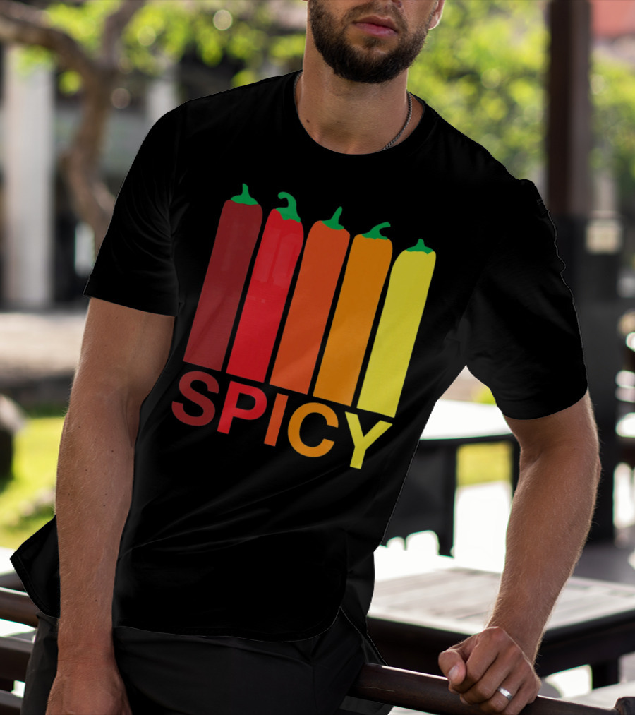 Hannah Hart Spicy Peppers Multicolor T-Shirt