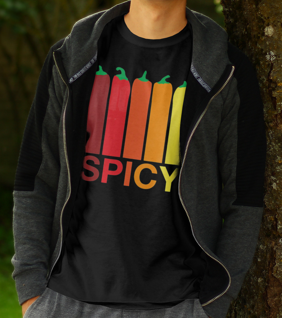 Hannah Hart Spicy Peppers Multicolor T-Shirt