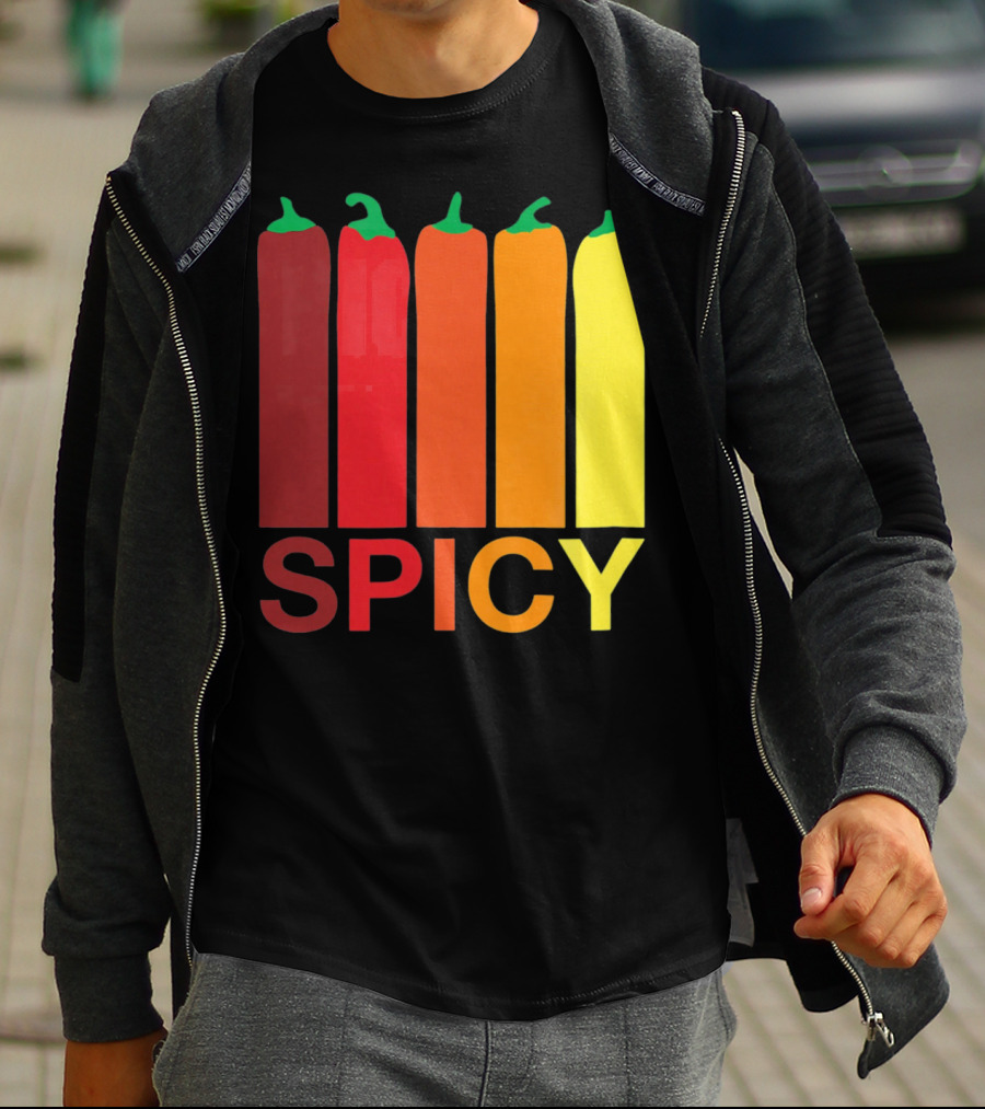 Hannah Hart Spicy Peppers Multicolor T-Shirt