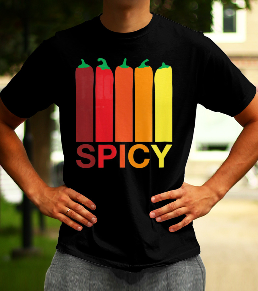 Hannah Hart Spicy Peppers Multicolor T-Shirt