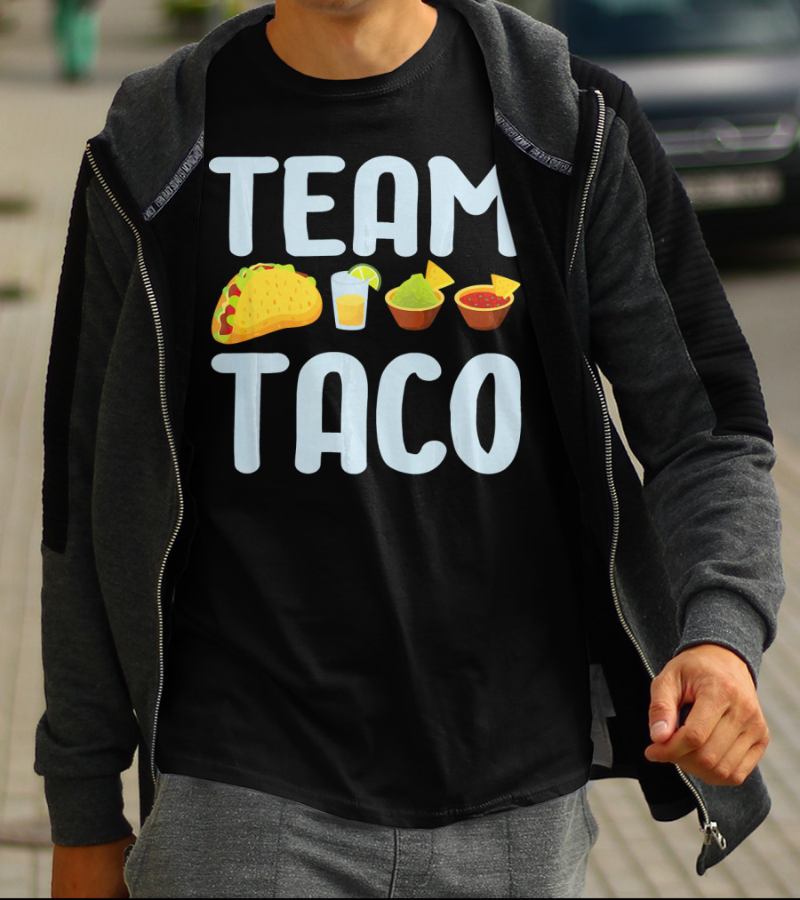 Team Taco Funny Tacos Tequila Salsa Guacamole T-Shirt