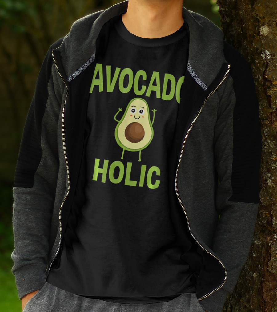 AVOCADOHOLIC Avocado Holic Funny Avocado T-Shirt
