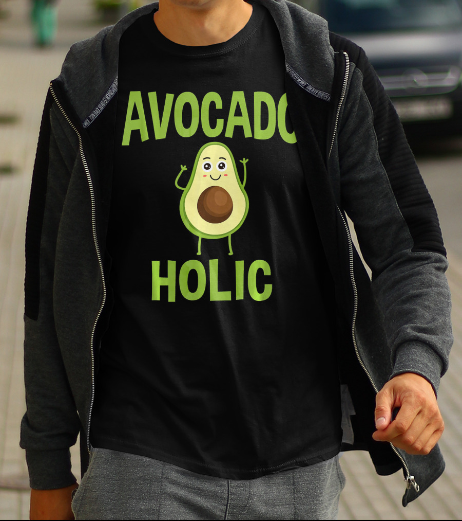 AVOCADOHOLIC Avocado Holic Funny Avocado T-Shirt