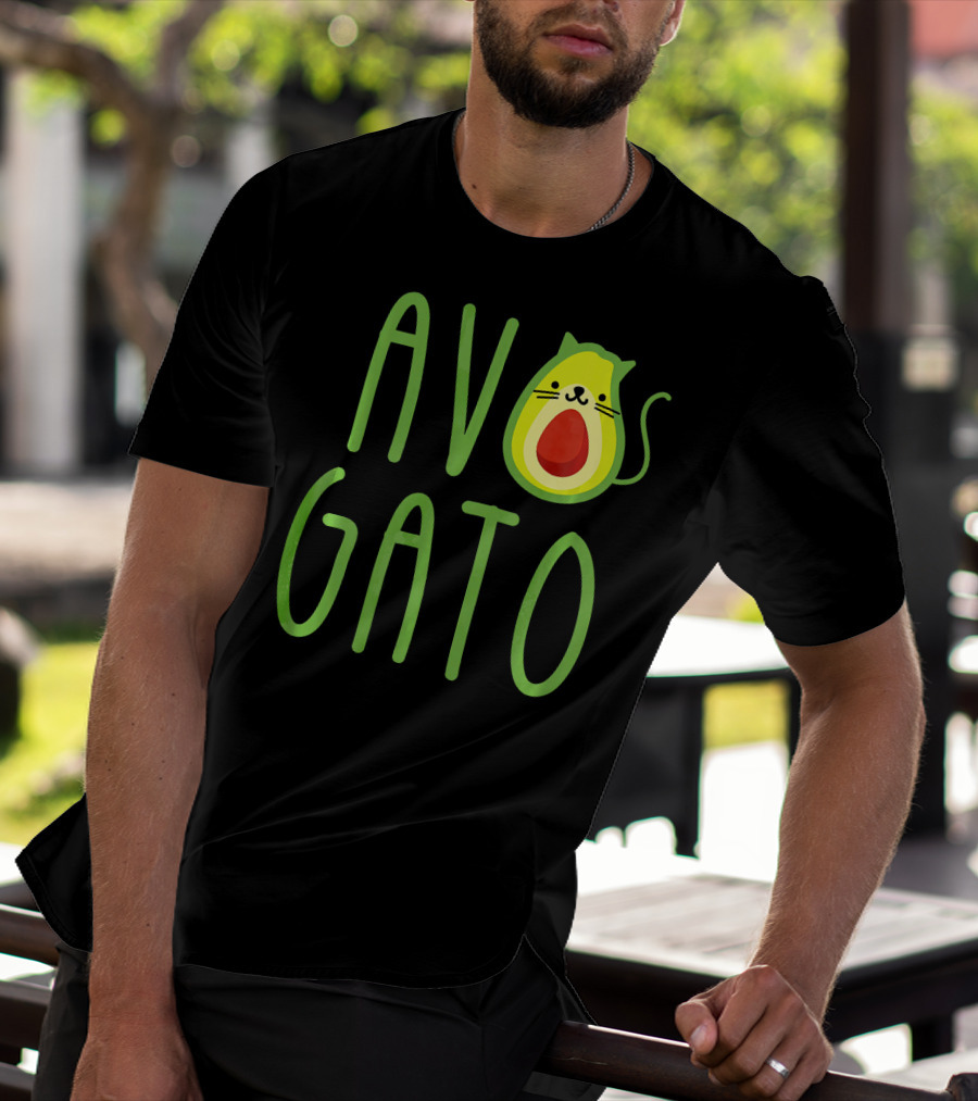 Funny Avogato Cat Cute Guacamole Avocado T-Shirt