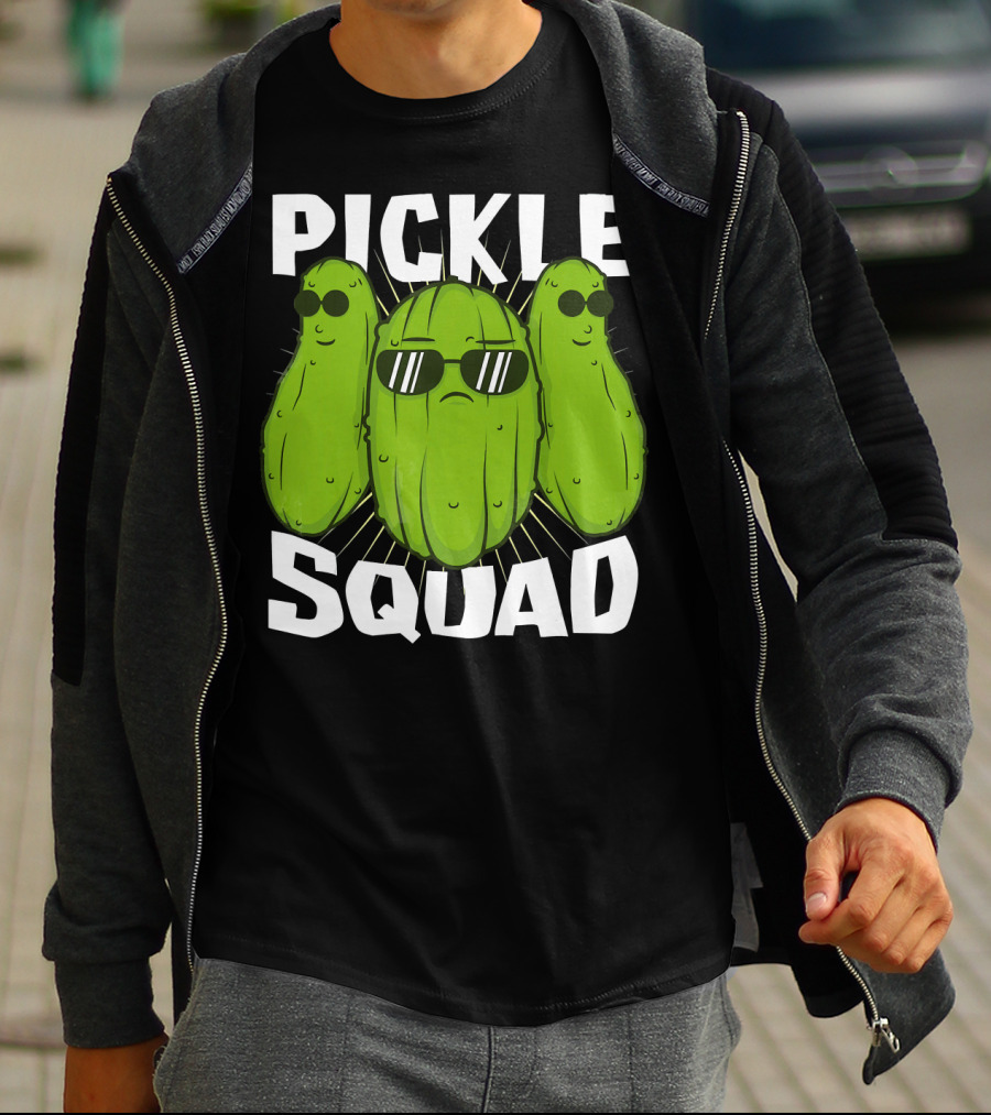 Pickle Squad Cool Sunglasses Trio T-Shirt