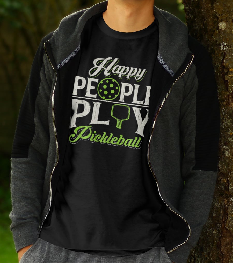 Happy People Play Pickleball T-Shirt