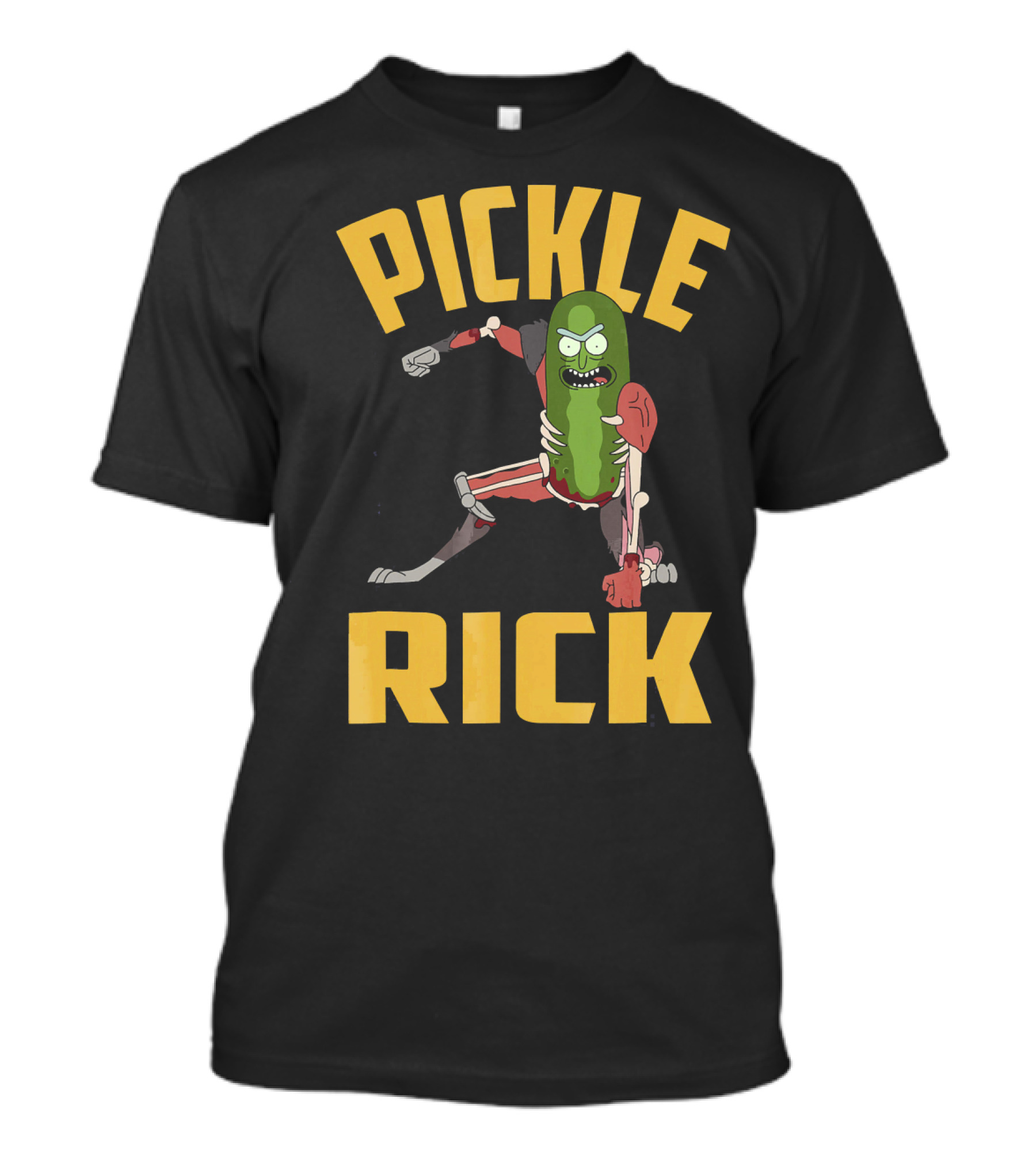 Pickle Rick Punch Rick And Morty Iconic Character Appeal T-Shirt