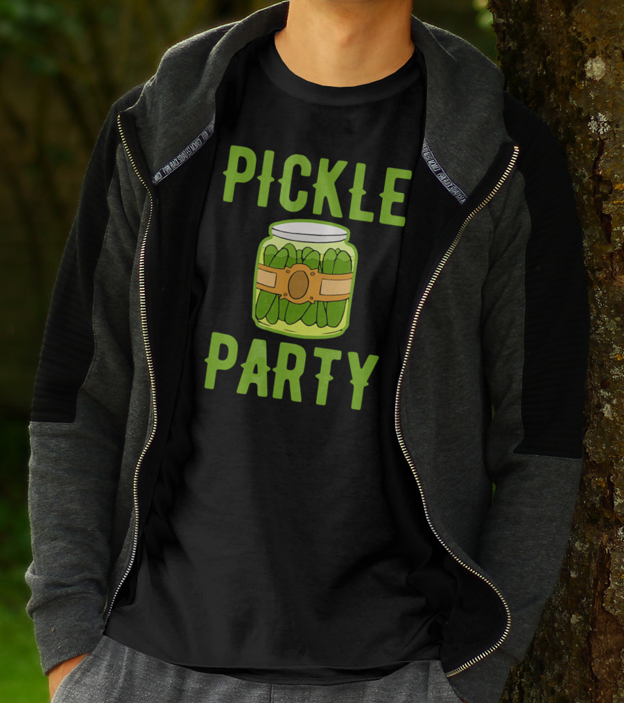 Pickle Party Sarcastic Novelty Funny Foo Pickle Jar T-Shirt
