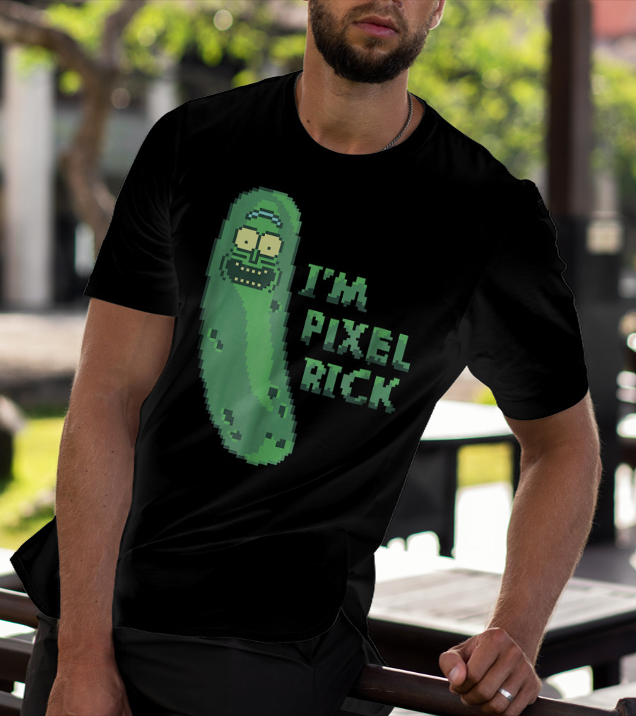 Mademark X Rick And Morty I'm Pixel Rick Pickle T-Shirt