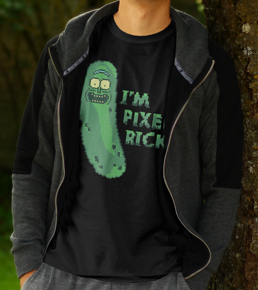 Mademark X Rick And Morty I'm Pixel Rick Pickle T-Shirt