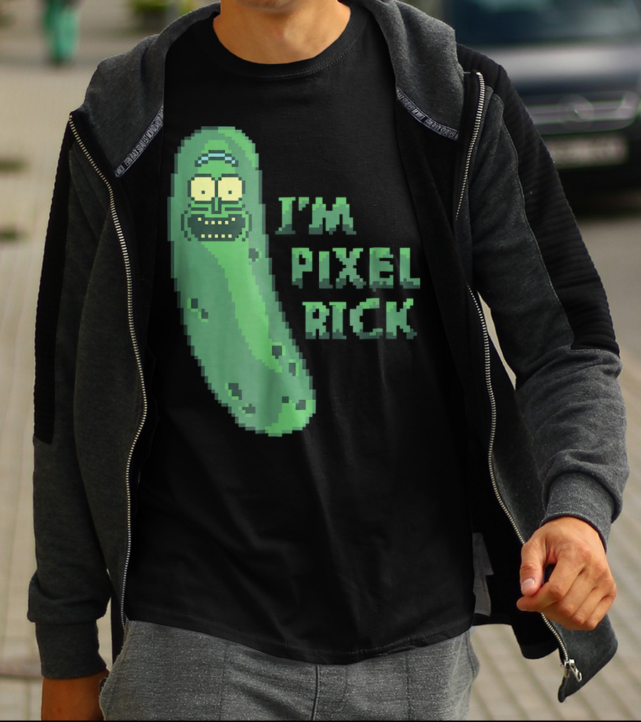 Mademark X Rick And Morty I'm Pixel Rick Pickle T-Shirt