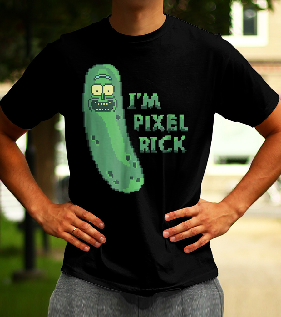 Mademark X Rick And Morty I'm Pixel Rick Pickle T-Shirt