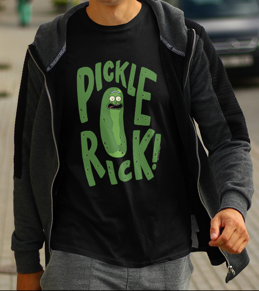 Rick And Morty Pickle Rick Pickle Drawing T-Shirt