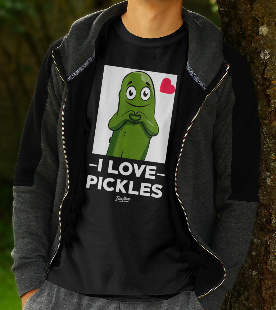 I Love Pickles Squad Heart Party T-Shirt