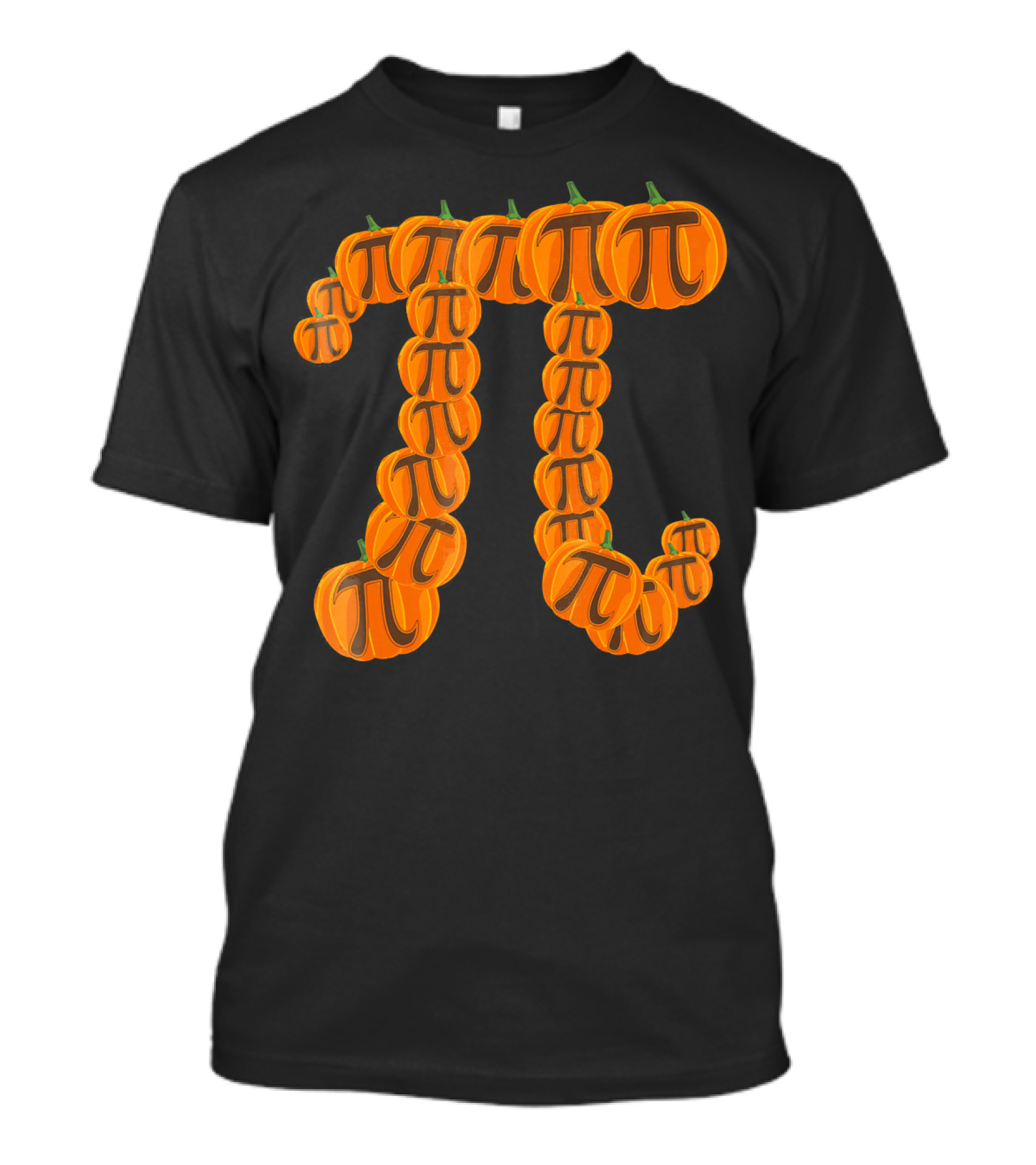 Pumpkin Pi Math Symbol Halloween Puns T-Shirt