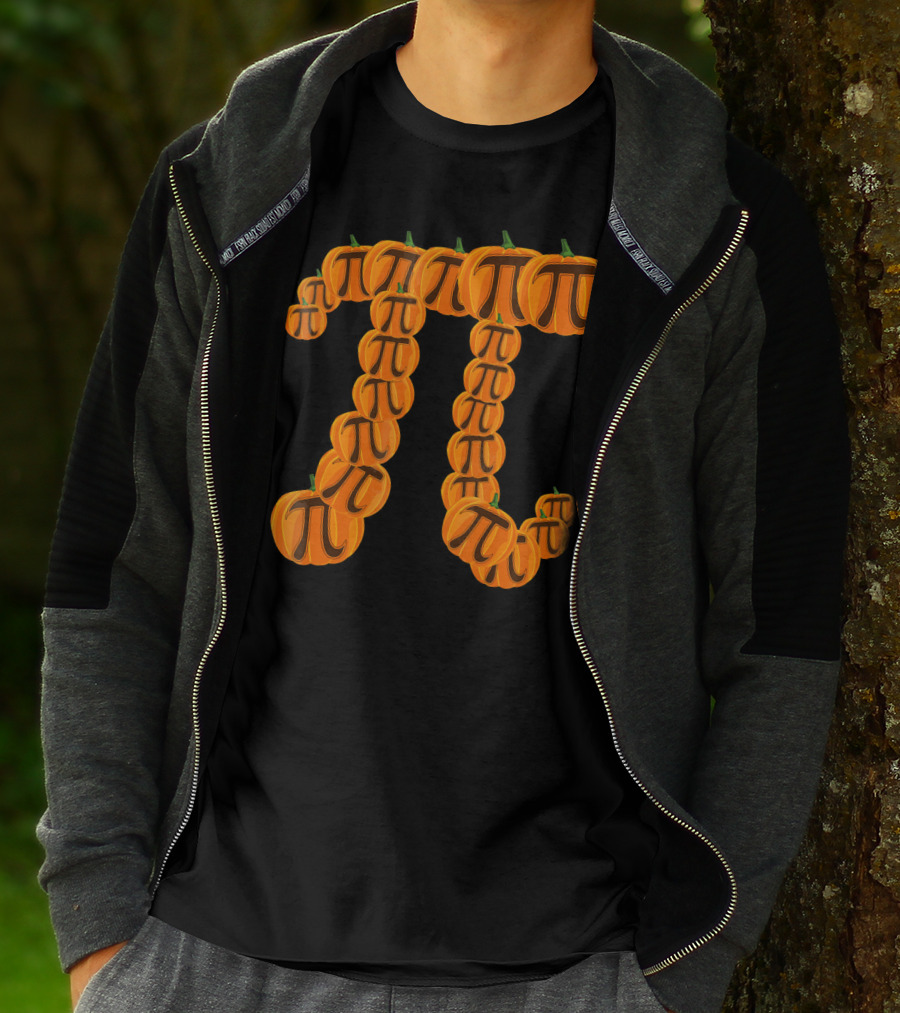 Pumpkin Pi Math Symbol Halloween Puns T-Shirt
