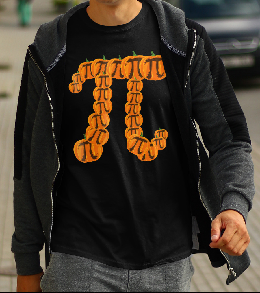 Pumpkin Pi Math Symbol Halloween Puns T-Shirt