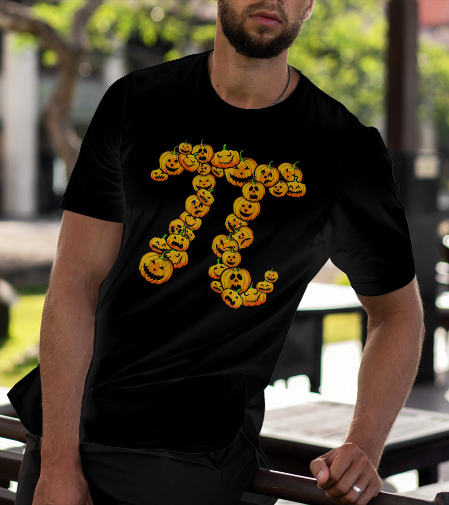 Pumpkin Pi Pie Thanksgiving Dessert Math Jack-O'-Lanterns T-Shirt