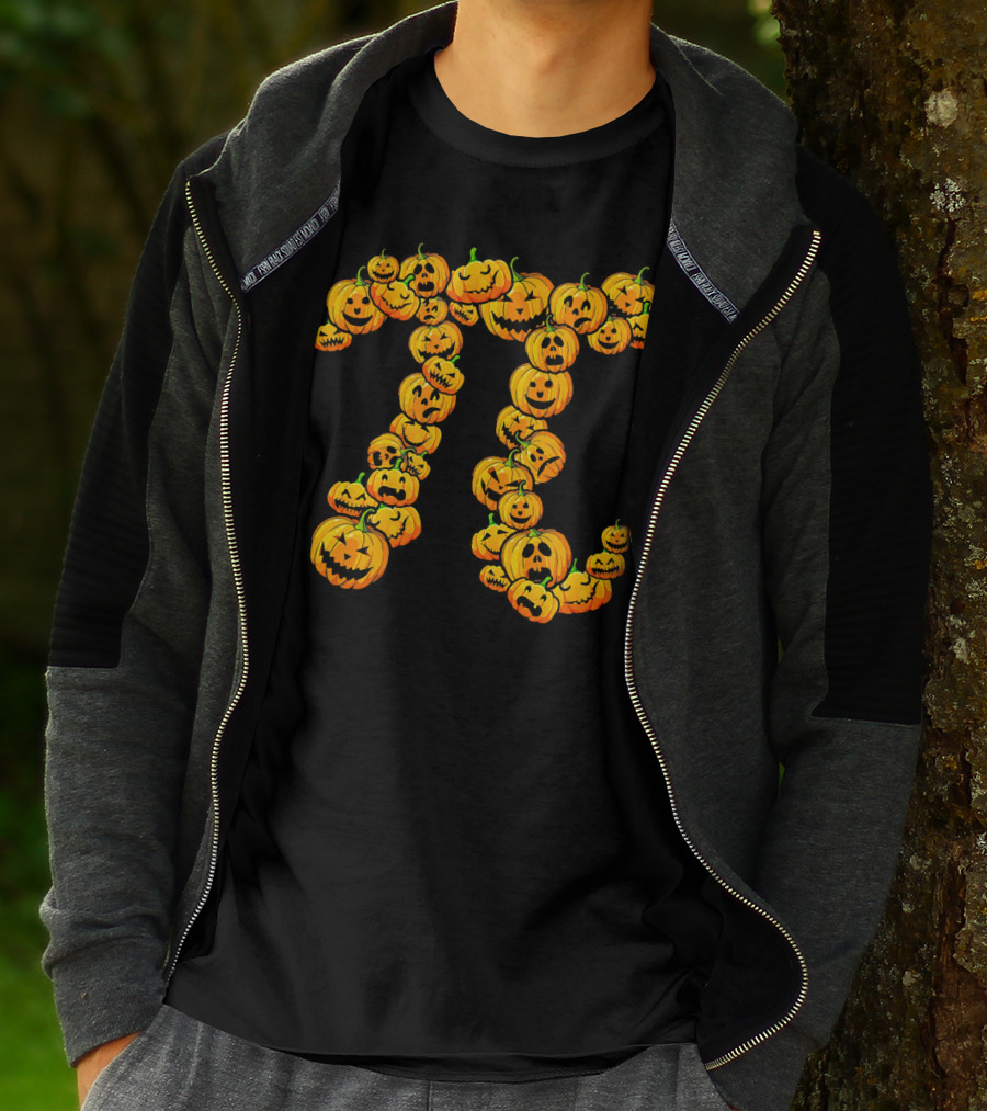 Pumpkin Pi Pie Thanksgiving Dessert Math Jack-O'-Lanterns T-Shirt
