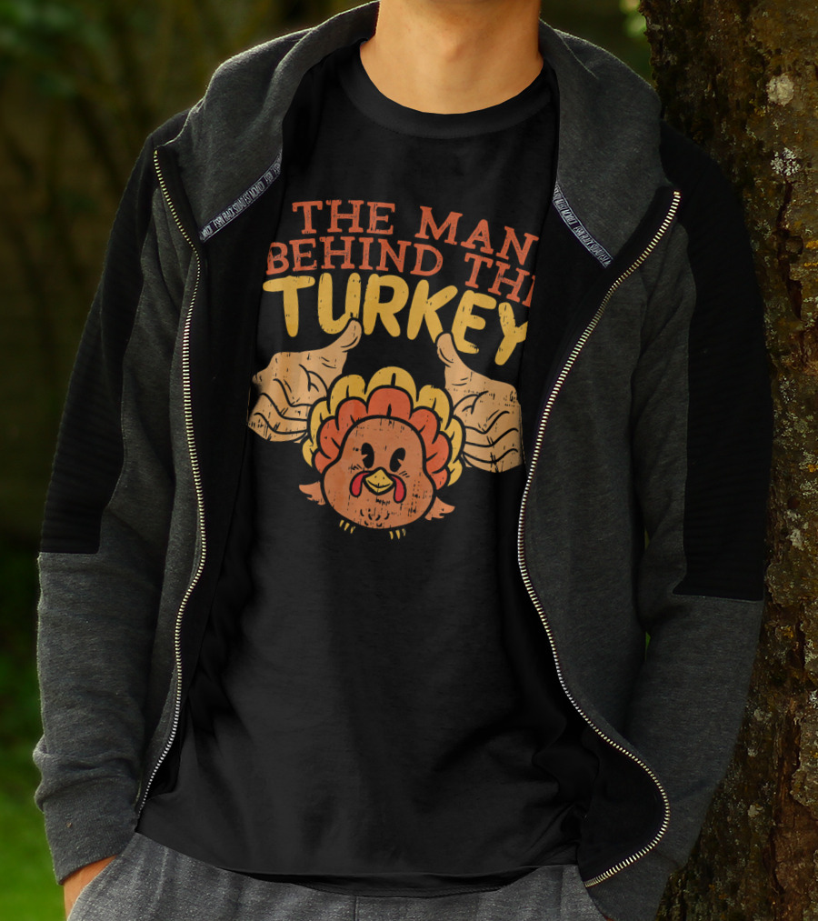 The Man Behind The Turkey Thanksgiving Pre T-Shirt