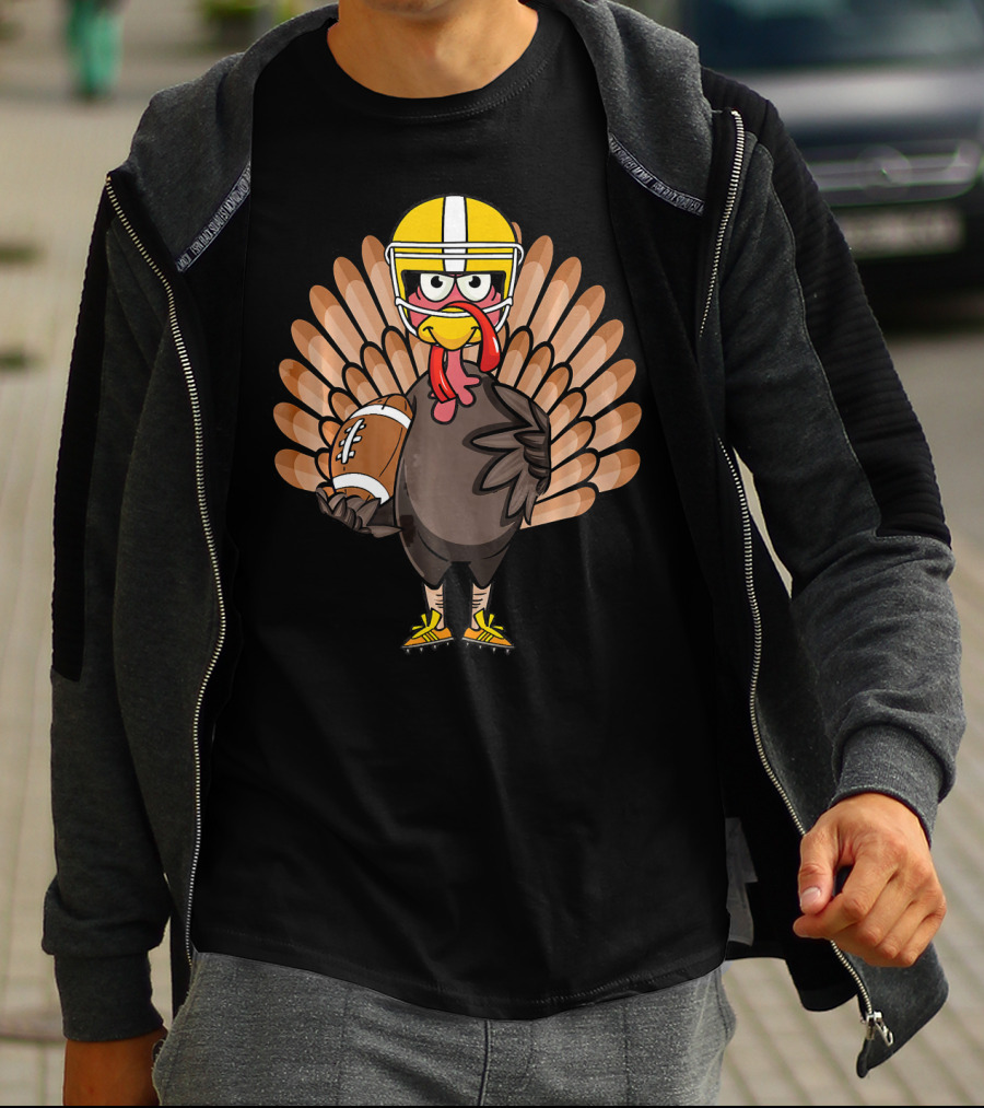 Thanksgiving Turkey Bowl Football Turkey T-Shirt